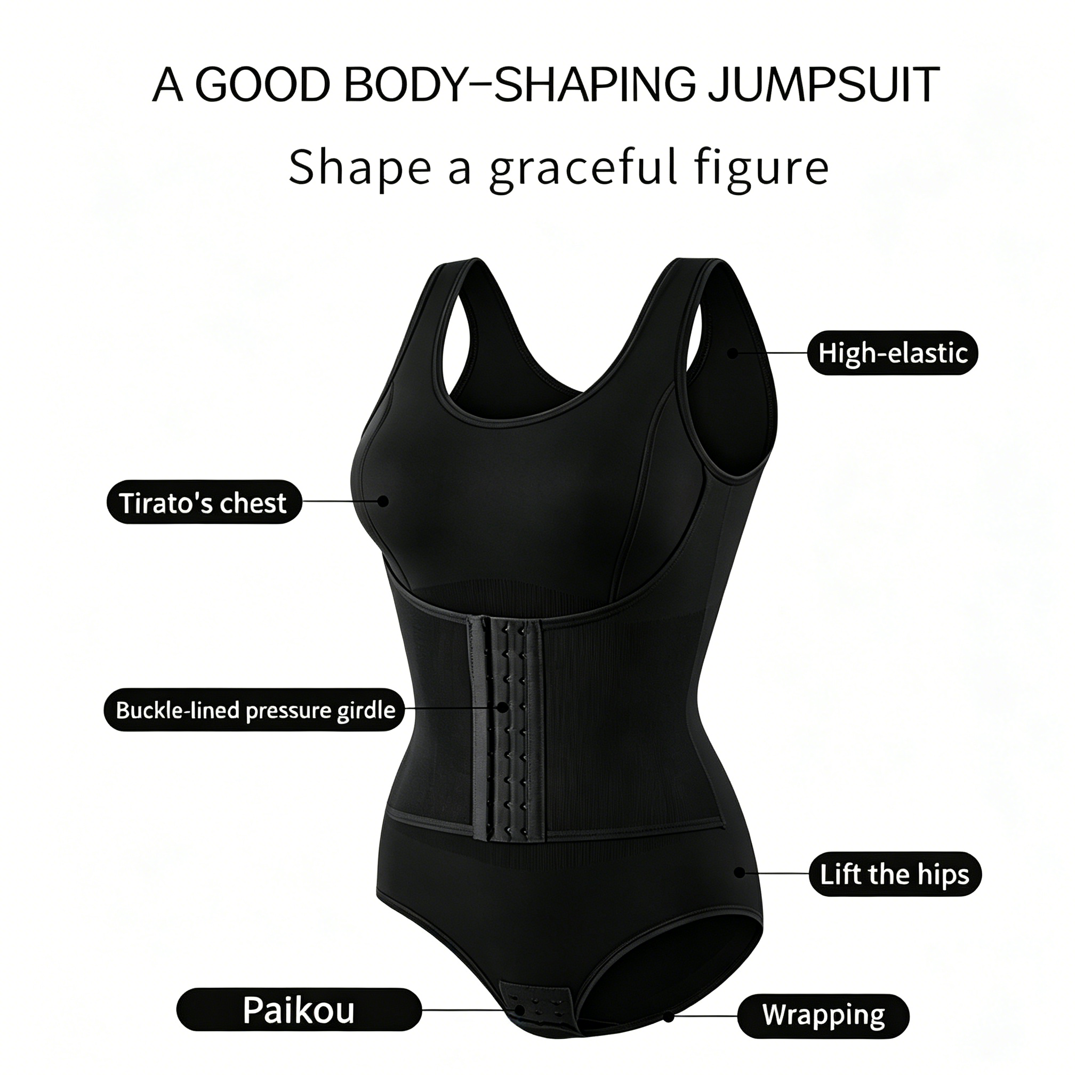 Nahtloser figurformender Bodysuit