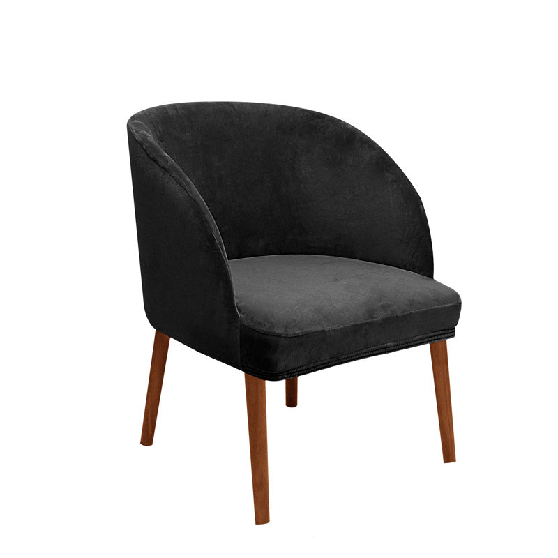 Samt Stuhlhusse, halbrund, kleines Flügeldesign – Ansicht 8