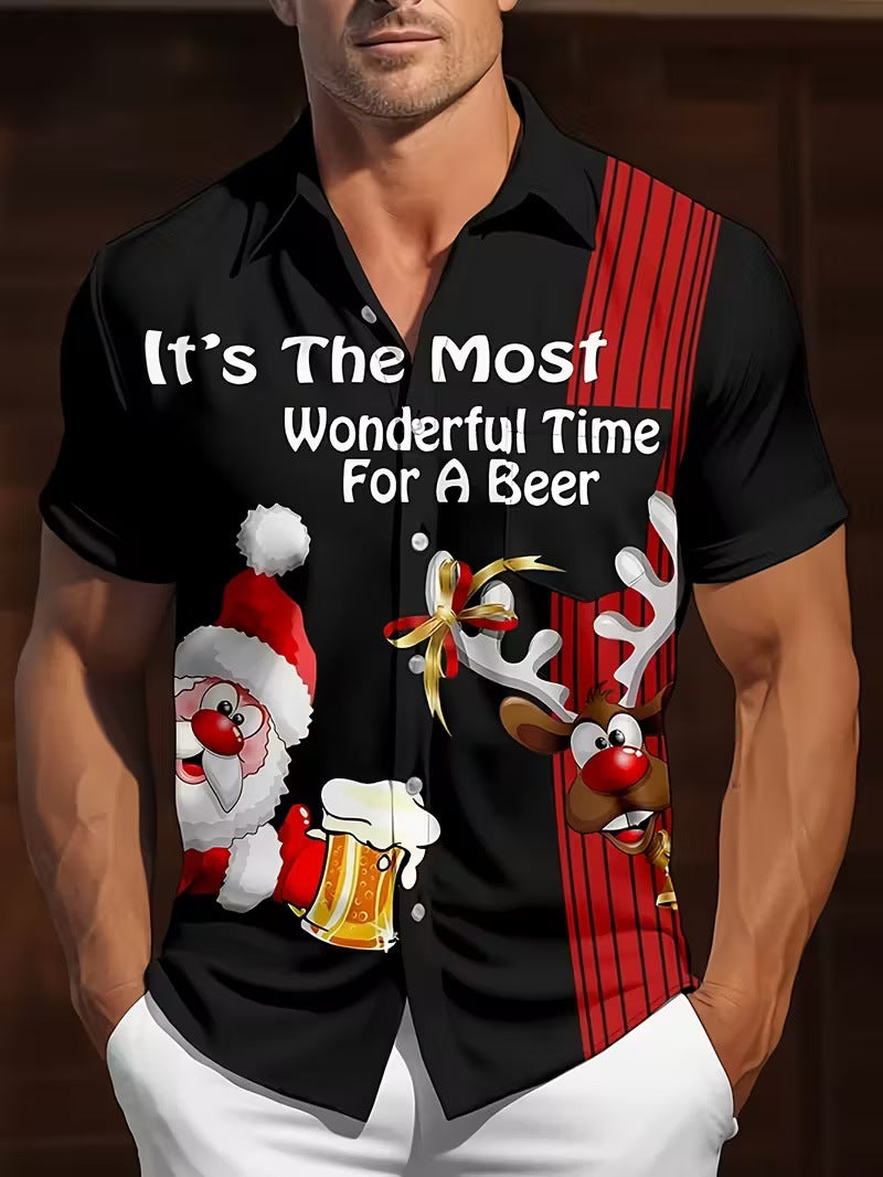 3D-Druck Weihnachts-Shirt Herren
