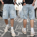 Ripped Denim Shorts