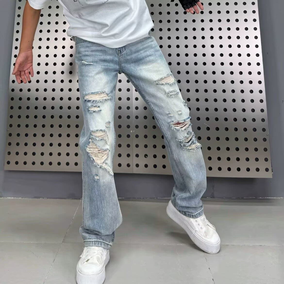 Lichtblaue Herrenjeans