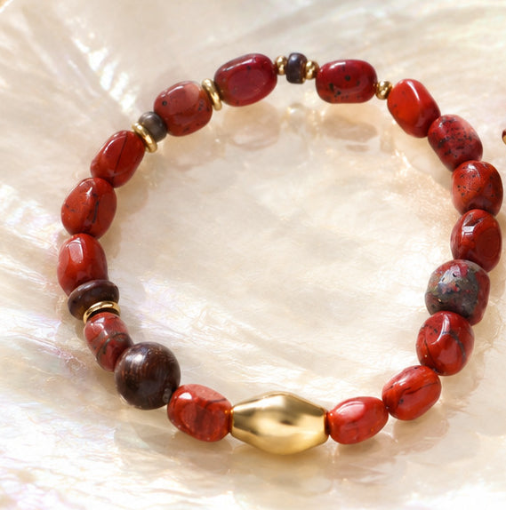 Rotes Steinarmband – Bild 2 | LuxeStyle