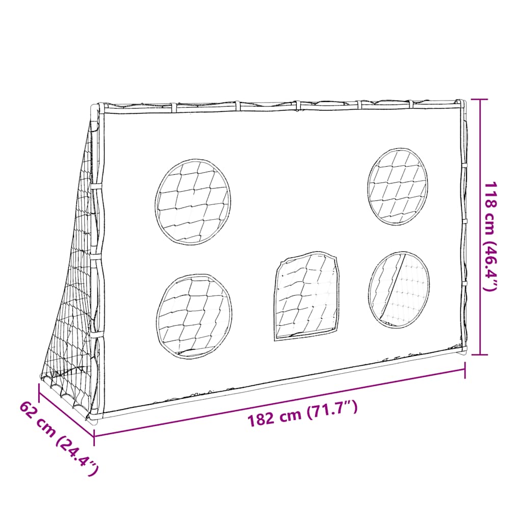 Fussballtor für Kinder mit Zielmatte und Ball