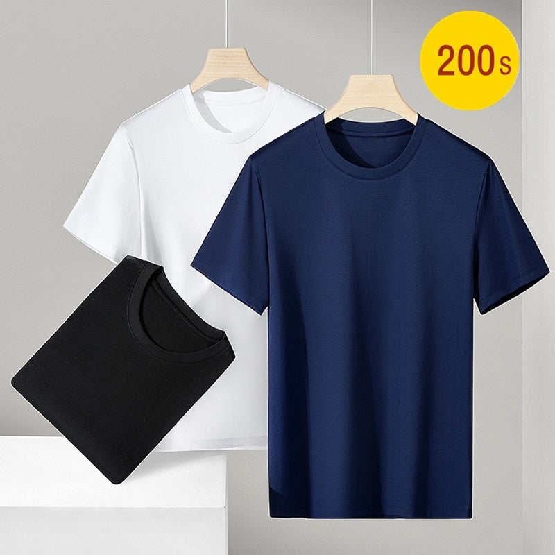 Herren Sommer T-Shirt aus merzerisierter Baumwolle