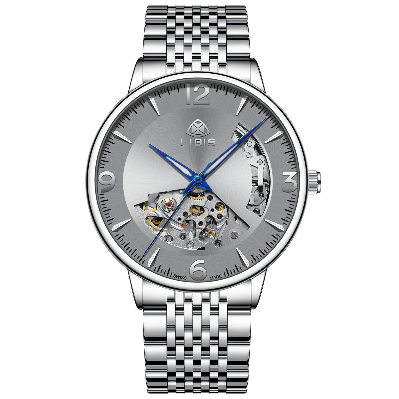 Herrenuhr, automatisch, Stahl