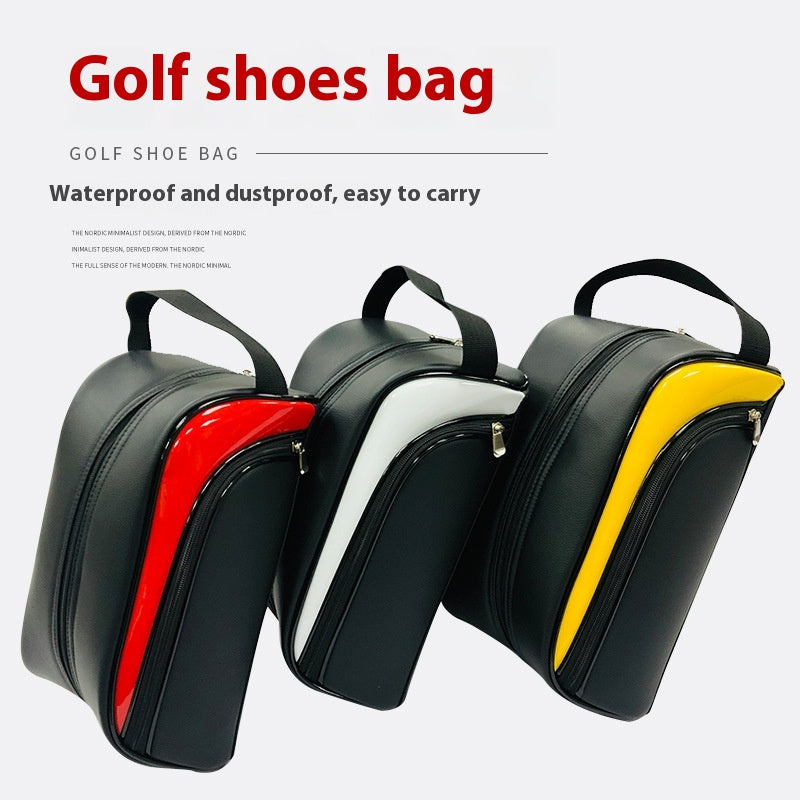Golfschuhtasche aus Leder, Litchi-Muster – Bild 8 | LuxeStyle