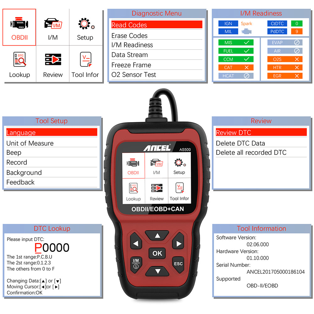 OBDII Auto-Diagnosegerät mit Farbdisplay – Bild 3 | LuxeStyle