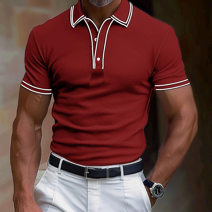 Herren Kurzarm Polo-Shirt – Bild 13 | LuxeStyle