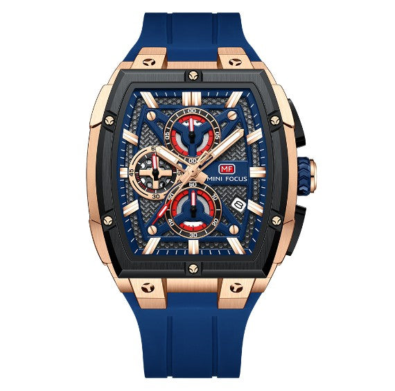 Herren-Armbanduhr mit Spiegel-Finish