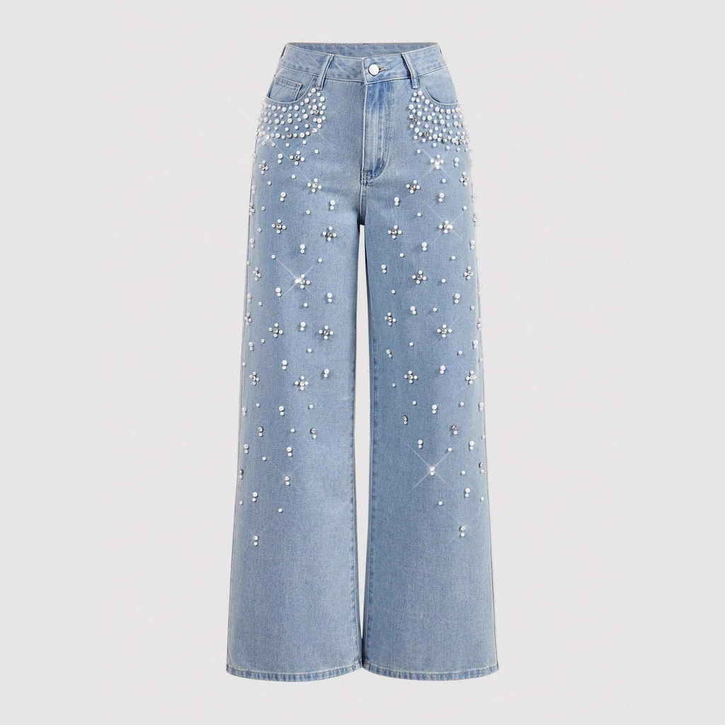 Casual Jeans mit geraden Beinen und schlankmachender Passform