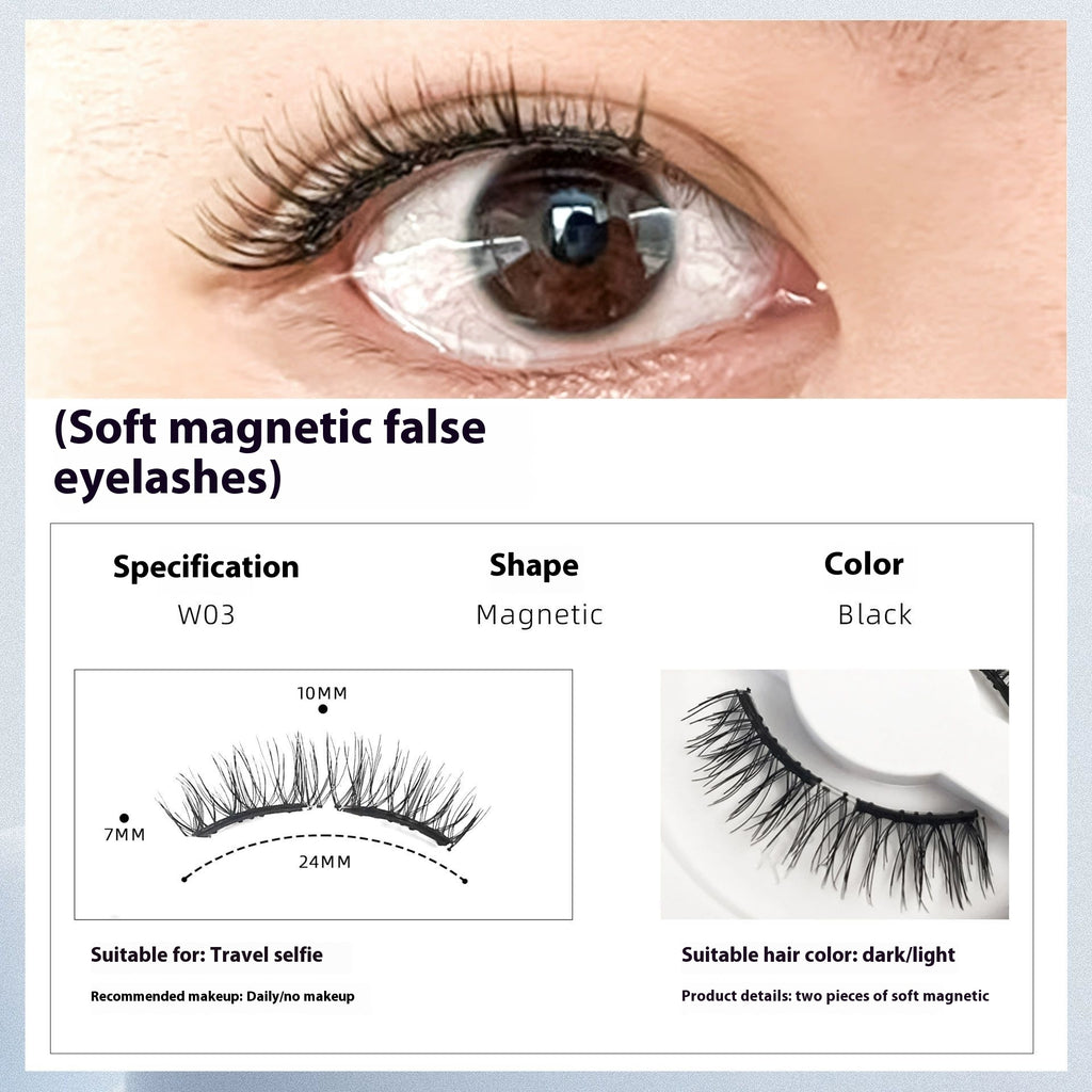 Natürliche magnetische Wimpern langlebig