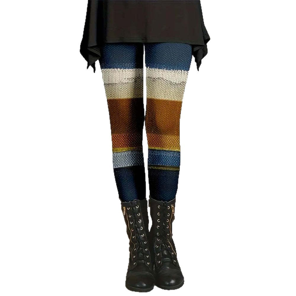 Gedruckte Leggings für Herbst und Winter