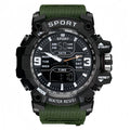 Sportliche Armbanduhr mit Leuchtzifferblatt