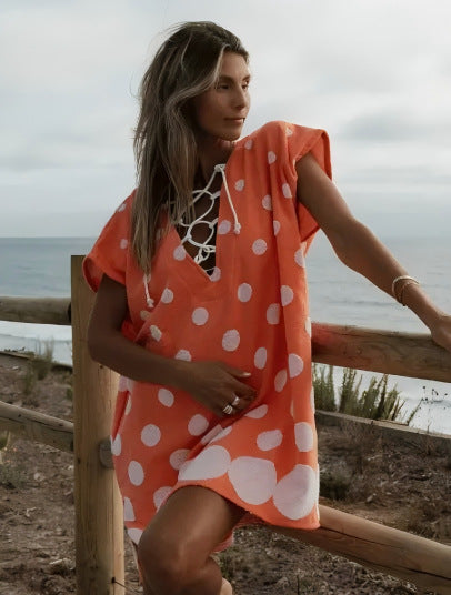 Floral Strandkleid