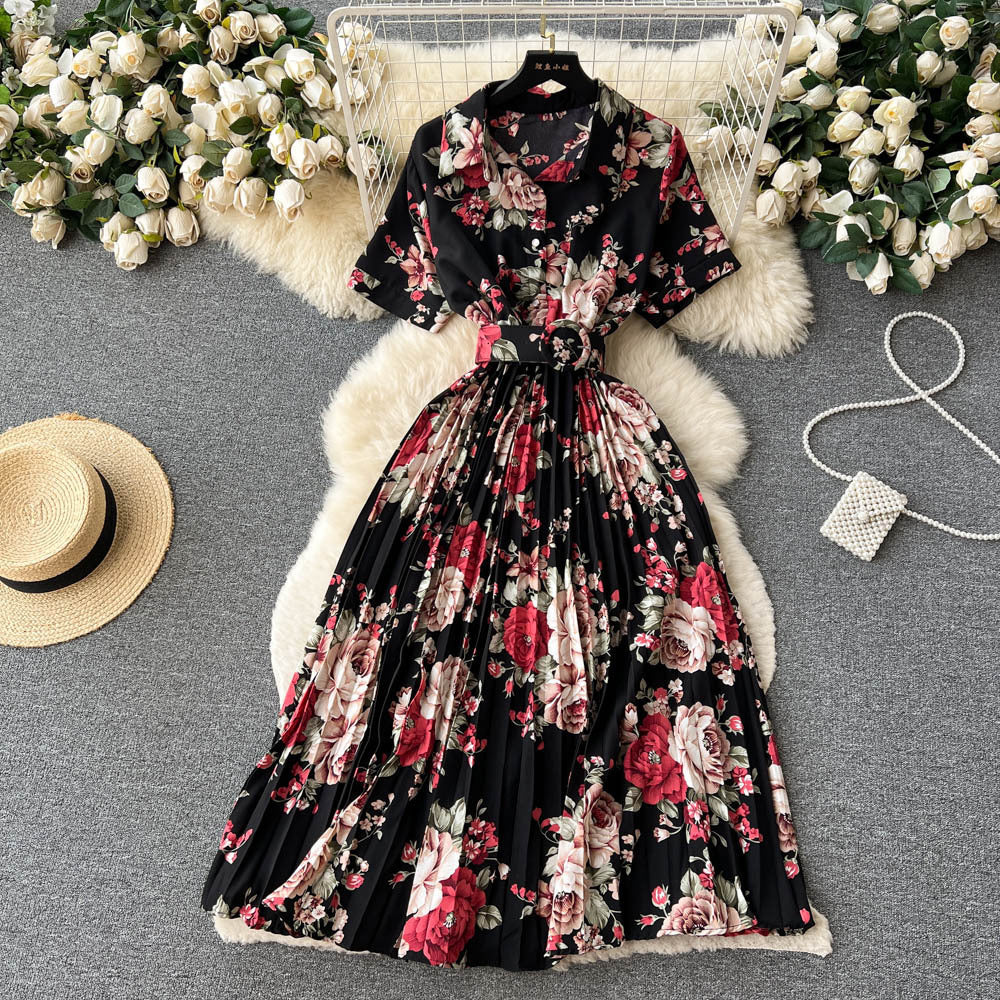 Chices Kurzarm-Top mit Blumenmuster im French-Stil – Bild 6 | LuxeStyle