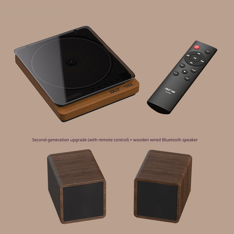 Retro-CD-Player mit Vinyl-Look
