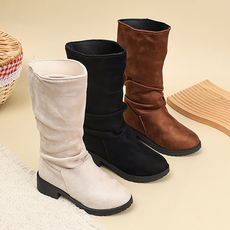 Kinder-Hightop-Stiefel mit Samtbesatz – Bild 4 | LuxeStyle