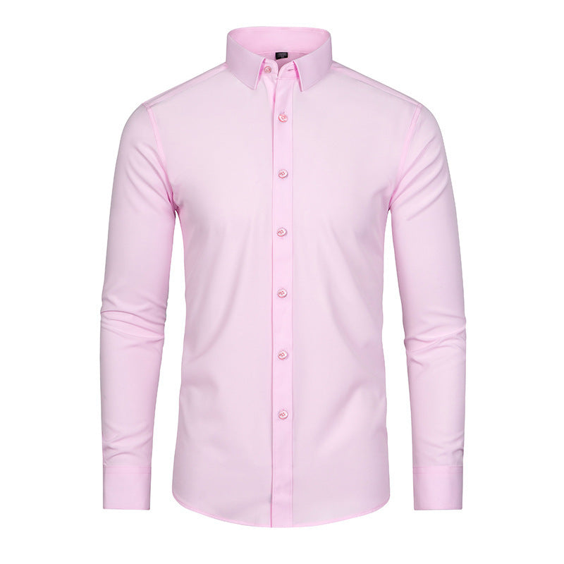 Elastisches Langarmhemd für Herren – Bild 9 | LuxeStyle