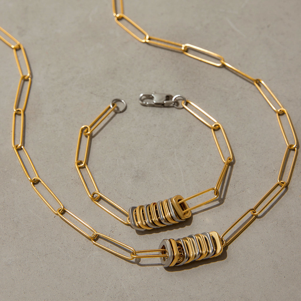 Geometrisches Kettchen in Edelstahl – Bild 6 | LuxeStyle