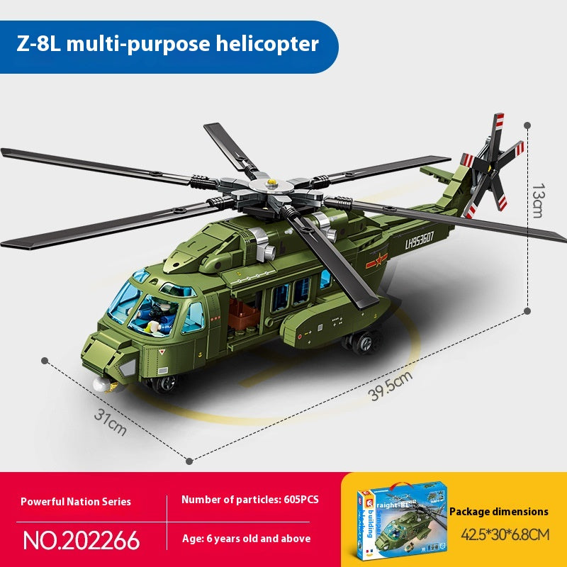 Militär-Helikopter Modellbausatz für Jugendliche – Bild 3 | LuxeStyle