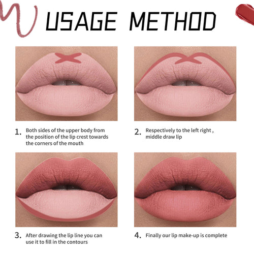 12 matte Lippenstifte & Liner Set – Ansicht 2