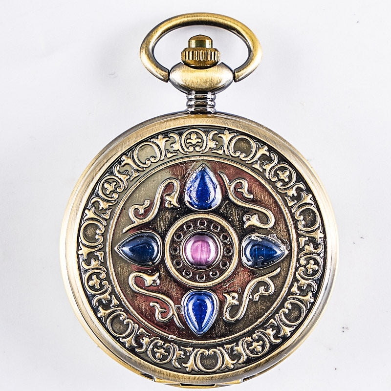 Retro Flip-Open Mechanische Taschenuhr