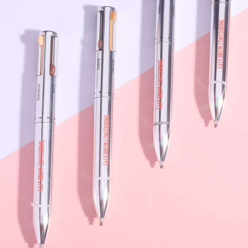 4-in-1 Augenbrauenstift mit Kugelspitze – Bild 3 | LuxeStyle
