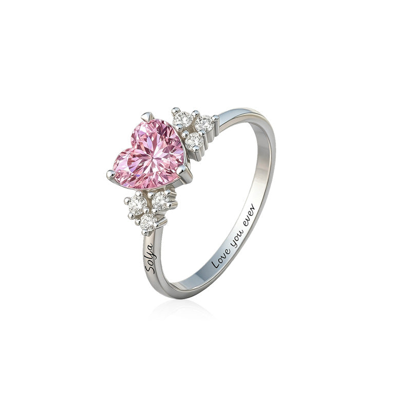 Personalisierter Geburtsstein-Ring