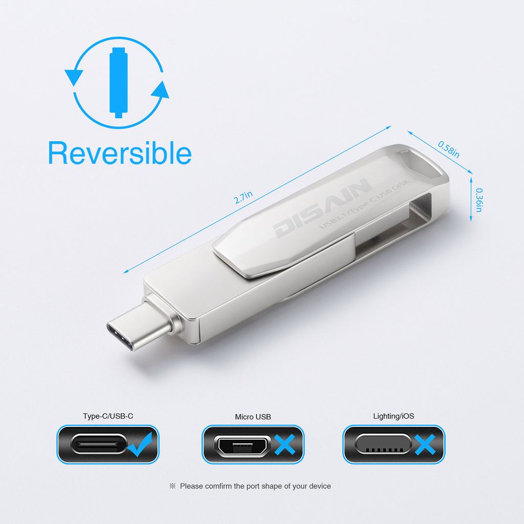 USB 3.0 Stick drehbar aus Metall