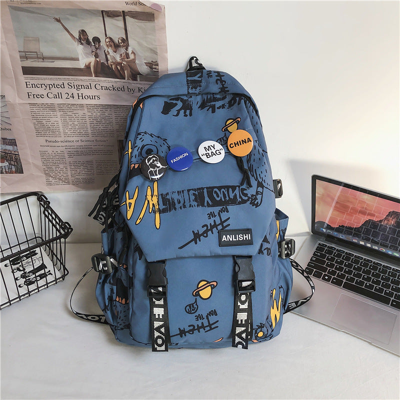 Grosse Grafitti-Rucksacktasche – Bild 7 | LuxeStyle