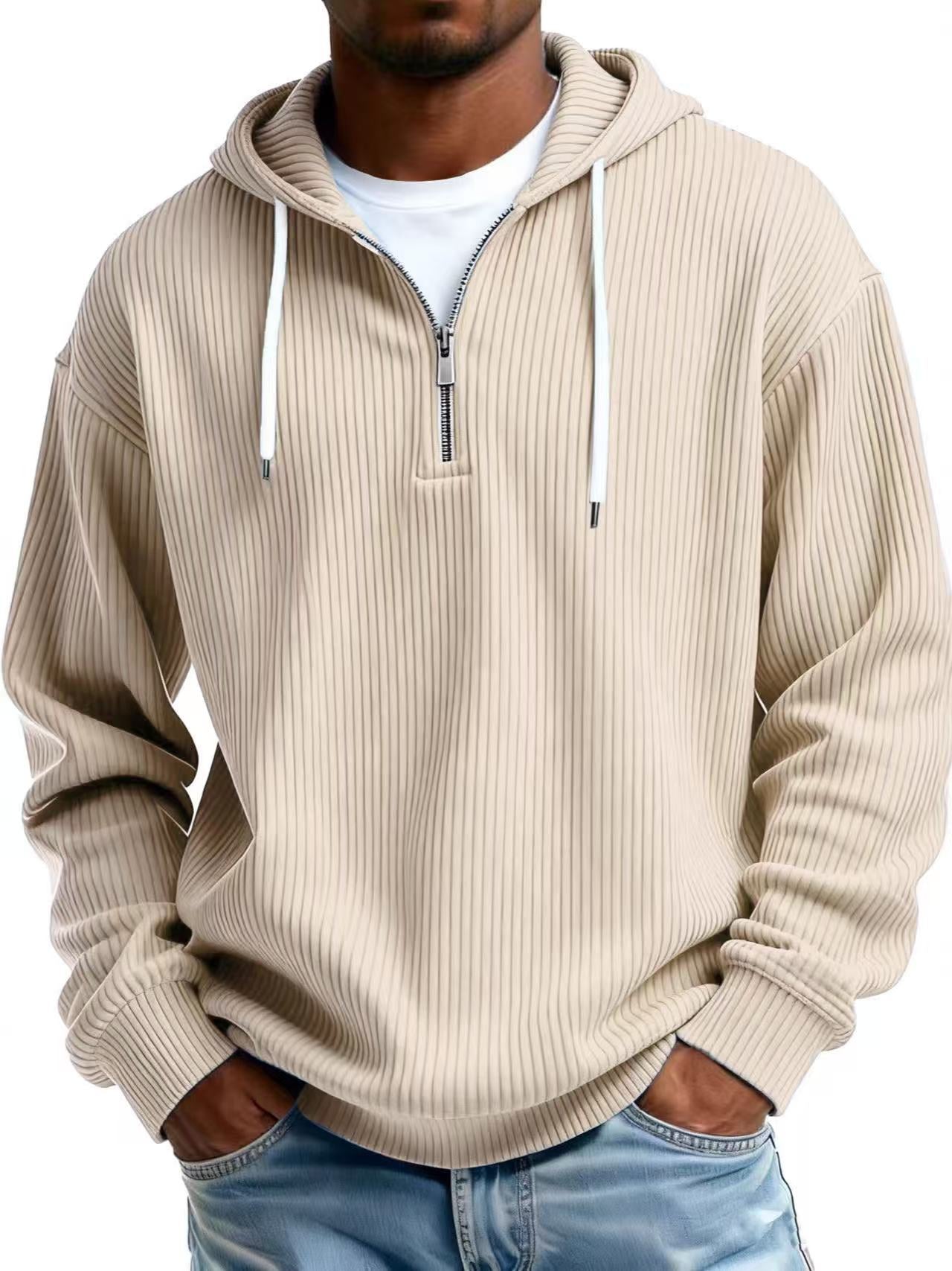 Herren Kapuzenpullover aus Cord – Ansicht 4