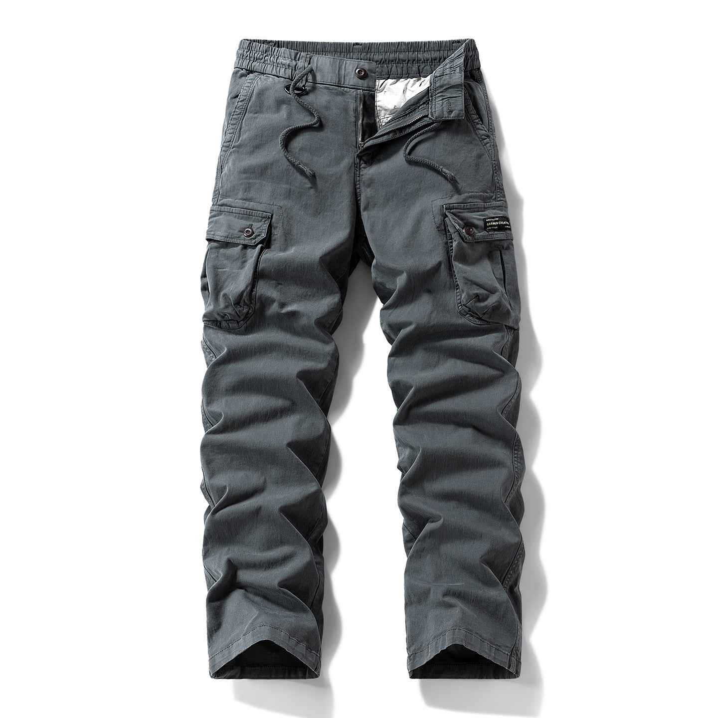 Outdoor Loose Straight-Leg Multi-Pocket Freizeithose