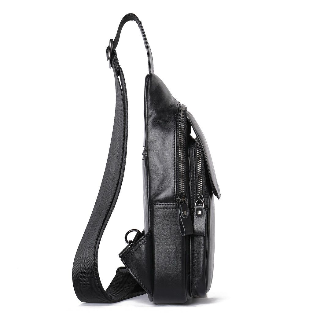 Brusttasche aus Vollnarbenleder für Herren