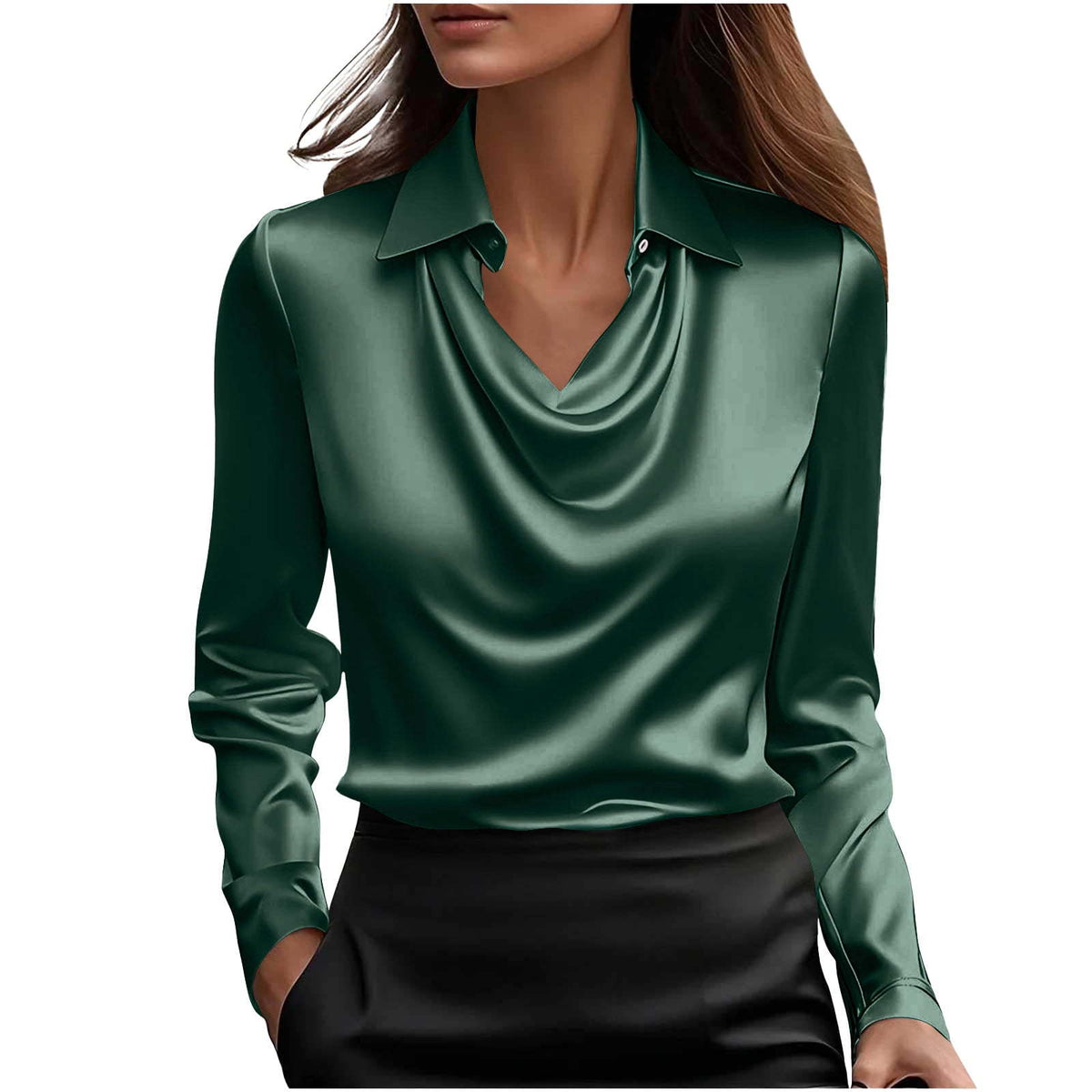 Damen Langarmshirt mit U-Boot-Ausschnitt – Bild 6 | LuxeStyle