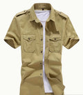 Kurzärmliges Herren-Shirt aus Baumwolle – Bild 6 | LuxeStyle