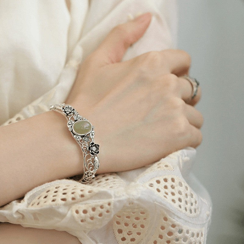 Retro-Armband mit chinesischem Lotus – Bild 6 | LuxeStyle