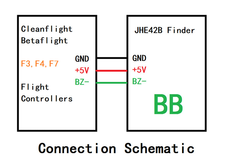 Mini JHE42B-s Finder 5V Super lauter Buzzer mit LED
