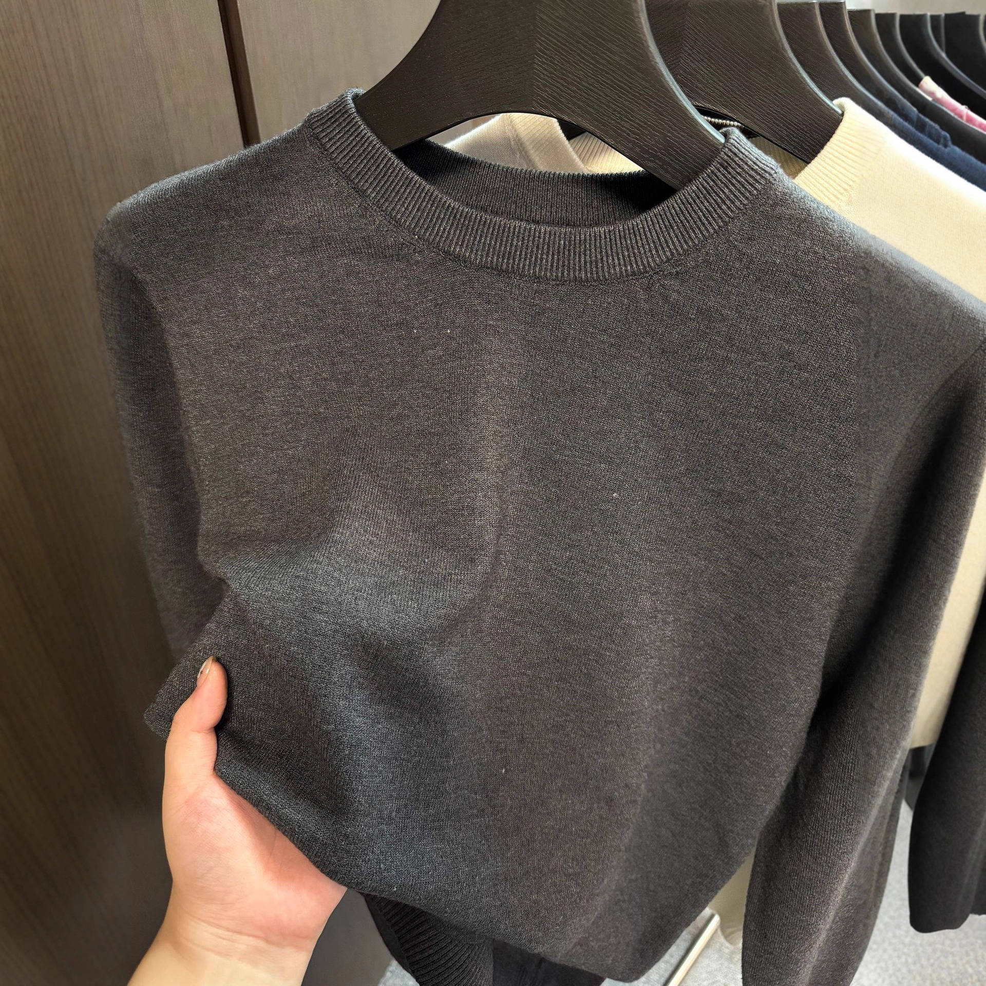 Langarm Strickpullover für Herren