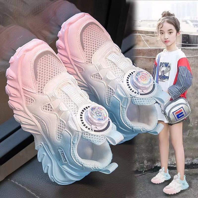 Atmungsaktive Mesh-Sneaker mit Drehknopf