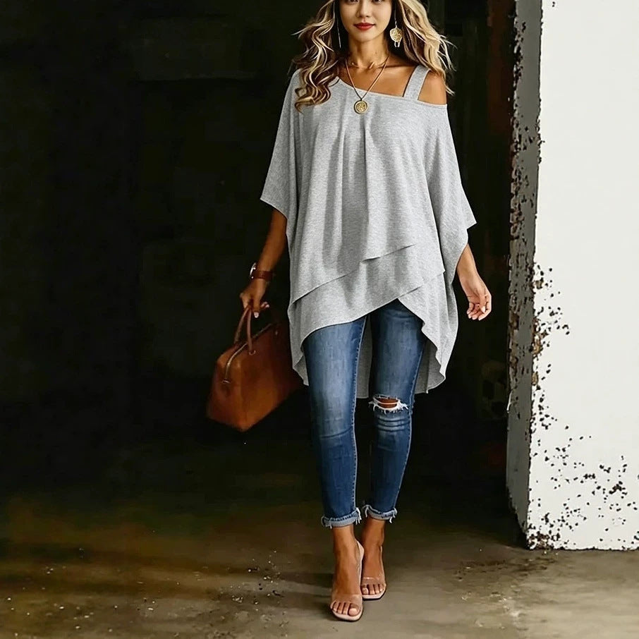 Asymmetrisches Off-Shoulder Top