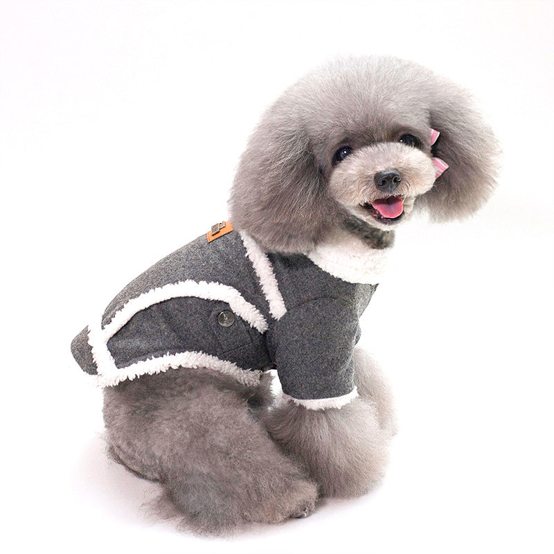 Warme, personalisierte Hundejacke mit Fleecefutter (UK-Style)