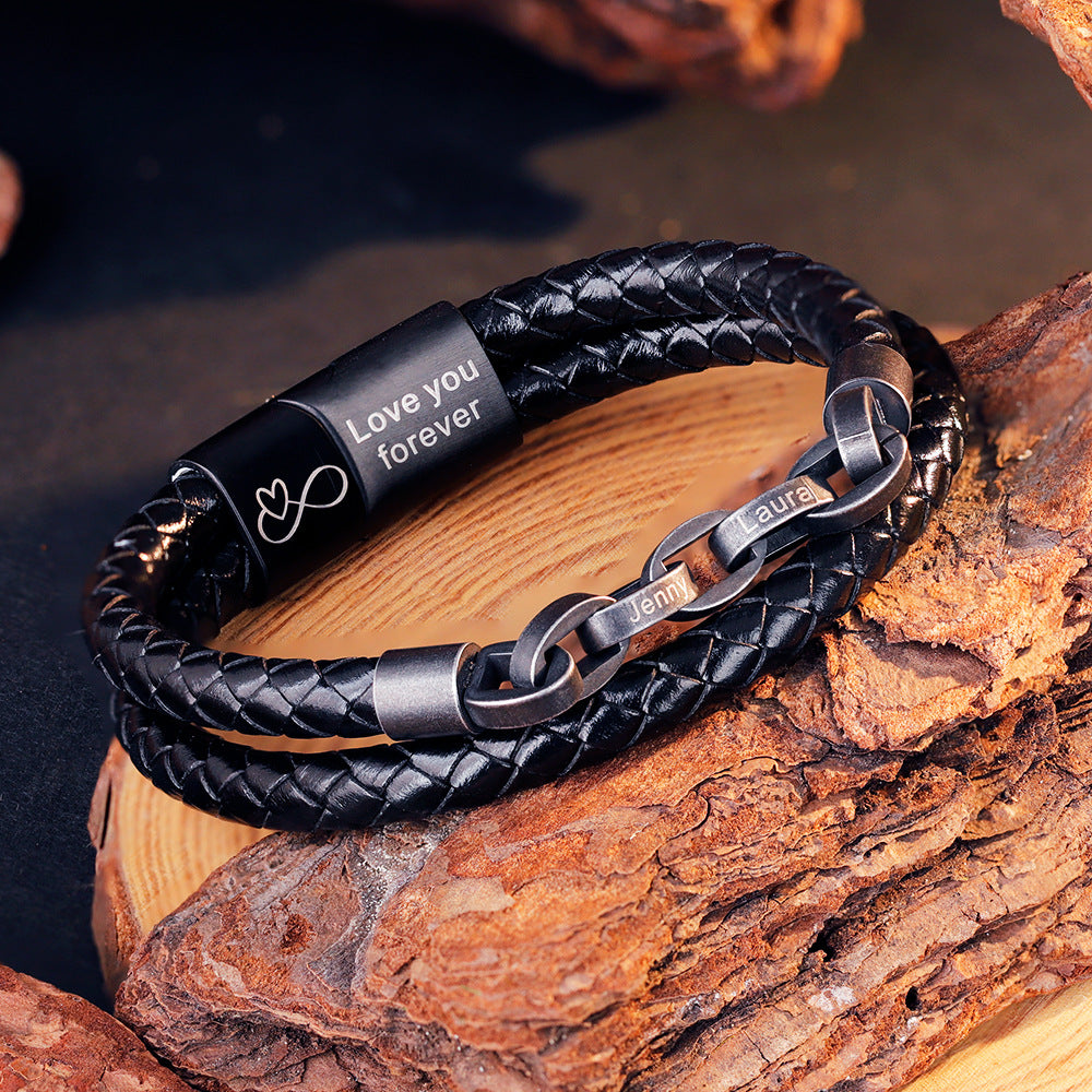Vintage Lederarmband für Herren