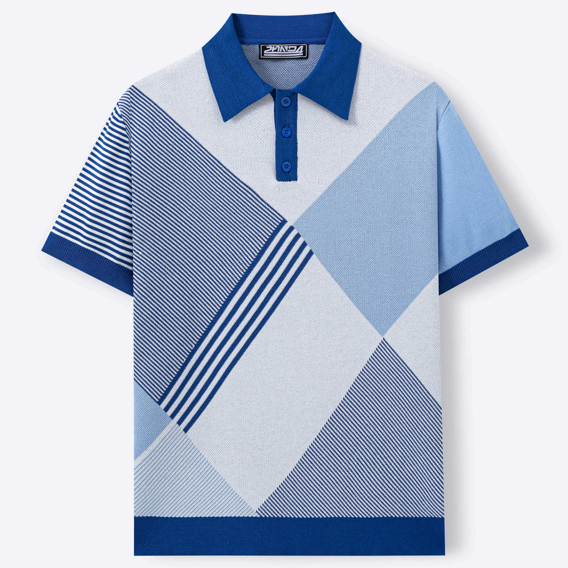 Color-Block Kurzarmshirt für Herren