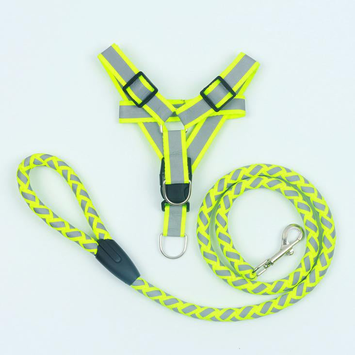 Reflektierendes Nylon-Leinengeschirr-Set | LuxeStyle