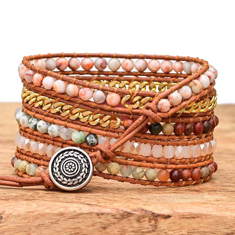 5-lagiges handgewebtes Armband – Bild 3 | LuxeStyle