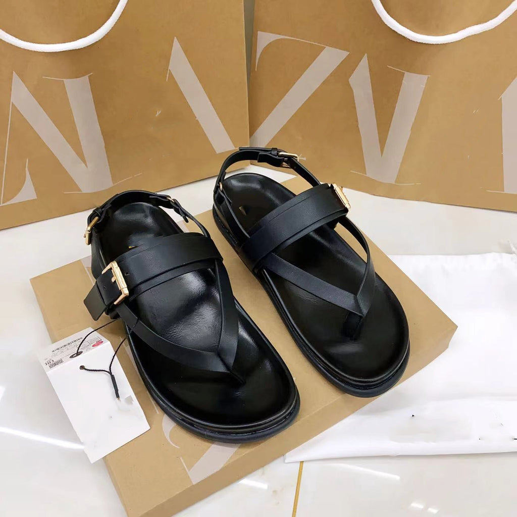 Chunky Casual Sandalen mit Kreuzriemen