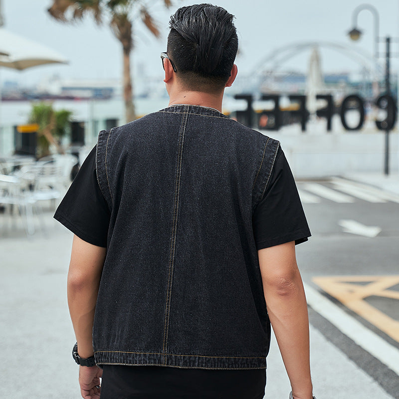Loose-Fit Denimweste für Herren