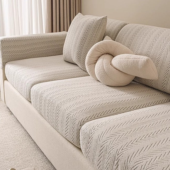Minimalistischer Fleece-Sofabezug für alle Jahreszeiten – Ansicht 2