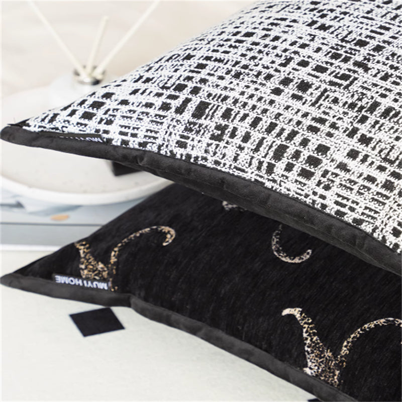 Leopard Kissen ohne Kern, quadratisch, schwarz-weiss – Bild 5 | LuxeStyle