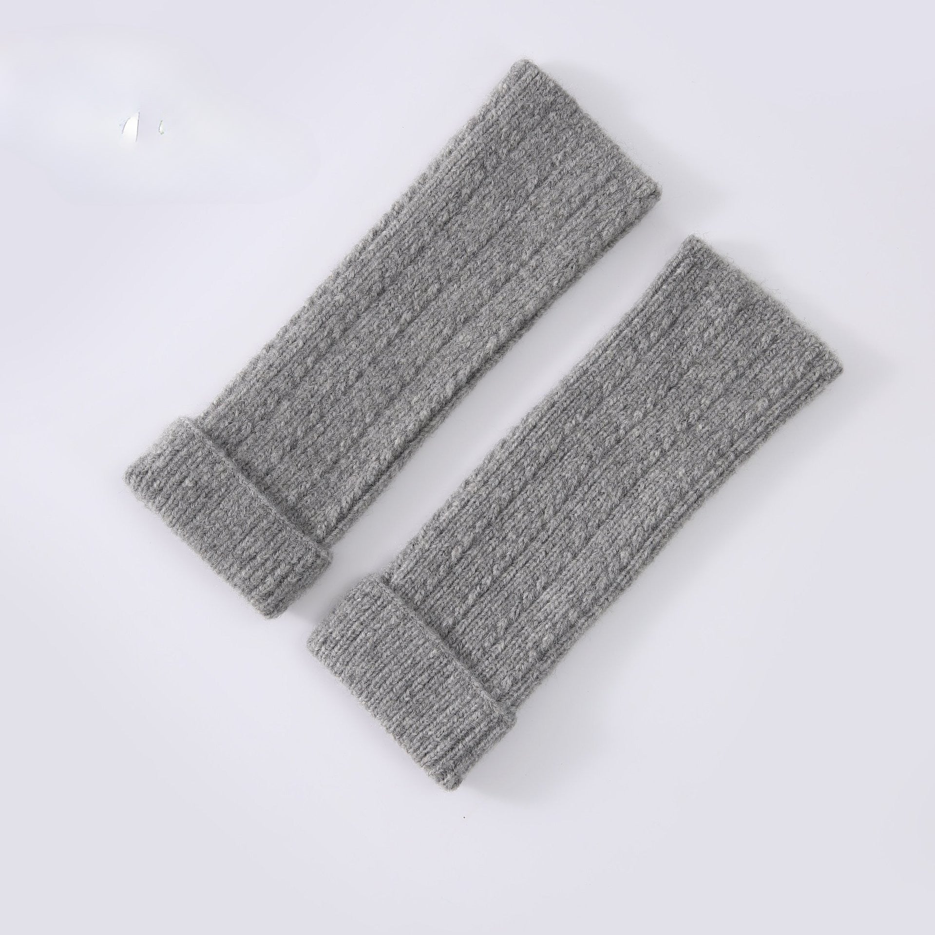 Wollmischung Fingerlose Strickhandschuhe